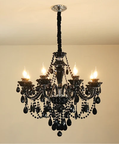 8 lights Потолочная люстра освещение для зала vспальни люстра лампа роскошный хрустальный заподлицо люстры столовая канделябр светодиодный - Цвет абажура: 8 lights