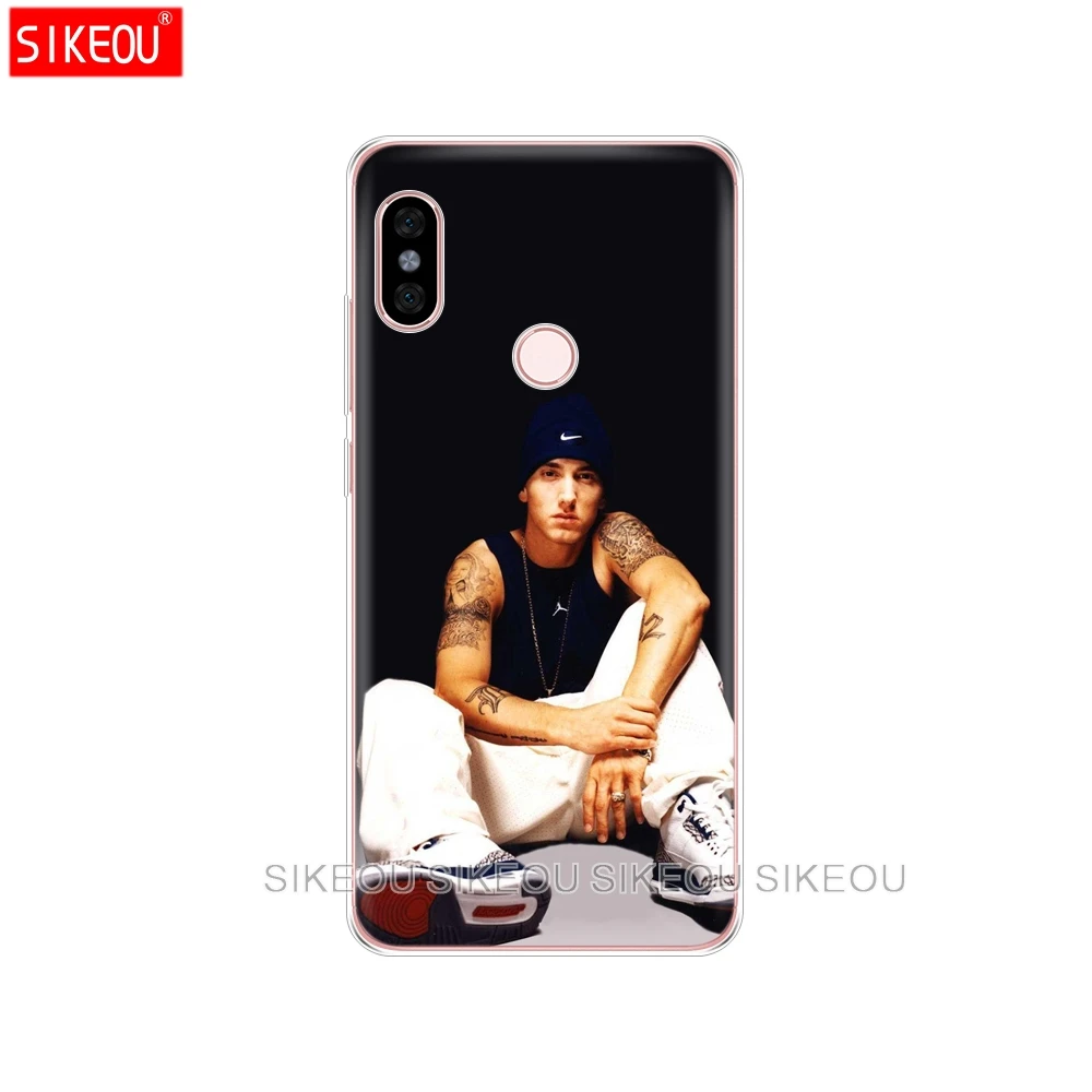 Silicone Cover phone Case for Xiaomi redmi 5 4 1 1s 2 3 3s pro PLUS note 4X 4A 5A Hip Hop Rapper Eminem rap | Мобильные телефоны и
