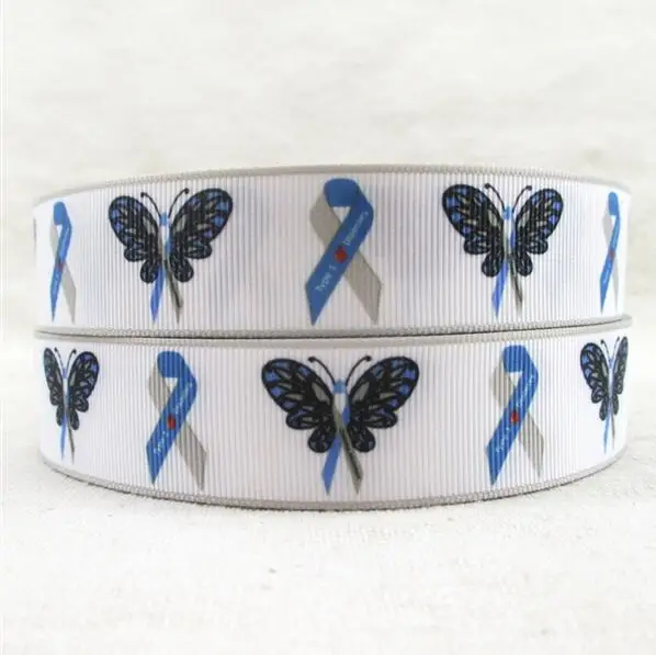 

100Y DHL free shipping 1" 25mm Prostate Cancer awareness ribbon PTSD Awareness Teal ribbon for Hairbow Decoration