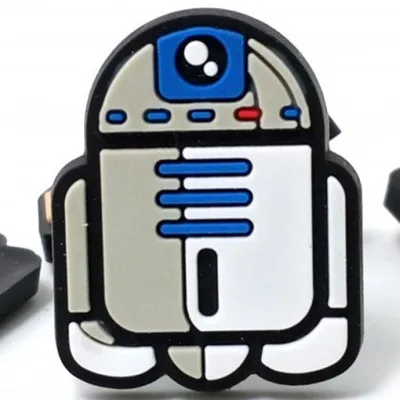 Высокое качество 7 шт. Звездные войны R2D2 робот Супер герои силиконовые аксессуары