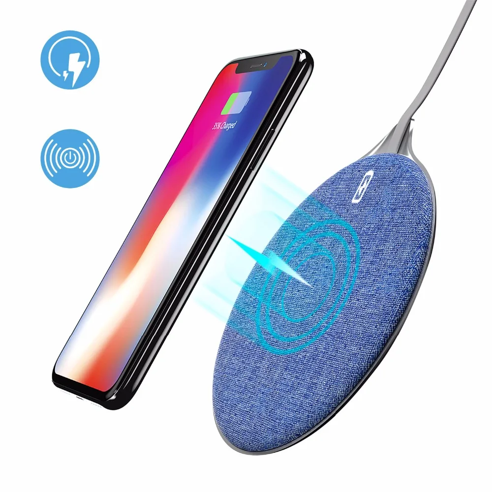 Auckly Быстрое беспроводное зарядное устройство для iPhone X/8/8 Plus 10 Вт быстрая