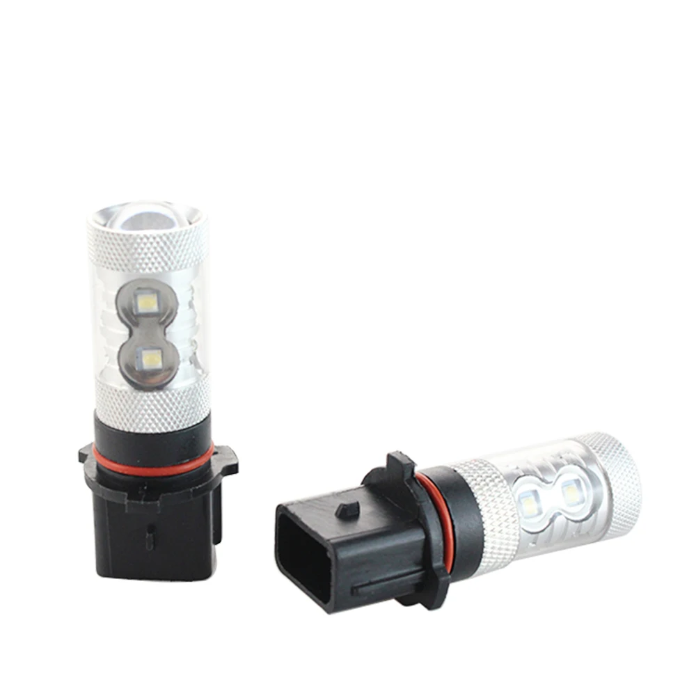 

2pcs car led P13W PSX26W 60W With 2828 Chips 16led Auto Fog Light Bulbs Tail Driving Light Car DRL 12V light source white