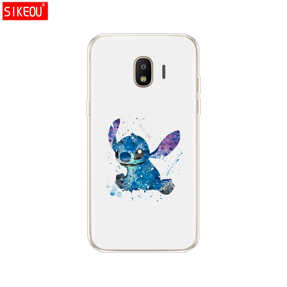 silicone cover phone case for Samsung Galaxy J3 J5 J7 2017 J330 J530 J730 PRO j2 2018 cute cartoon Lilo Stitch |