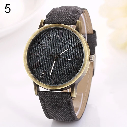 Новые мужские и женские винтажные наручные часы horloges vrouwen из джинсовой ткани