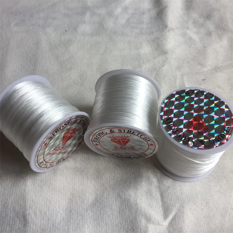 Прочная эластичная веревка для бисероплетения 60 м |