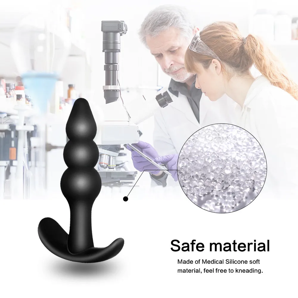 1PC Medical Silicone Anal Beads Butt Plug Plugs Novelty Entry-level ButtPlug Erotic Sex Toys For Woman Men Gay Products | Красота и