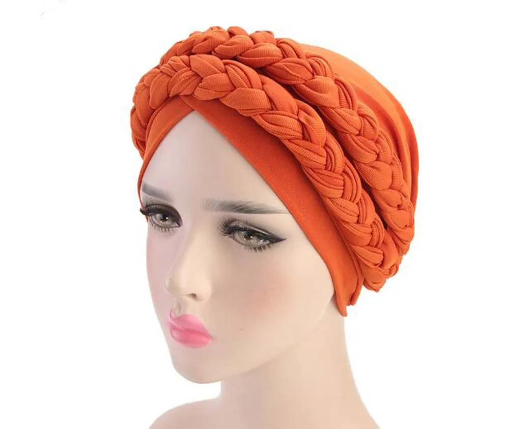 Богемный Национальный Твист коса Skullies Beanies весна осень бренд тюрбан шапки для женщин модная шапочка для химиотерапии
