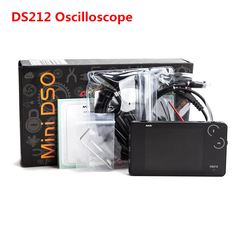 DS212 ONLY 2 канала Мини DSO Nano DSO212 DS212 цифровой осциллограф Профессиональный портативный DS 212+ MCX комбинированный зонд+ Чехол держатель кольца - Цвет: DS212 ONLY