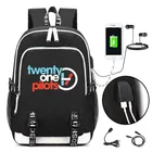 Холщовый Рюкзак Twenty One Pilots для мужчин и женщин, дорожная сумка на ремне, модный студенческий школьный ранец для ноутбука