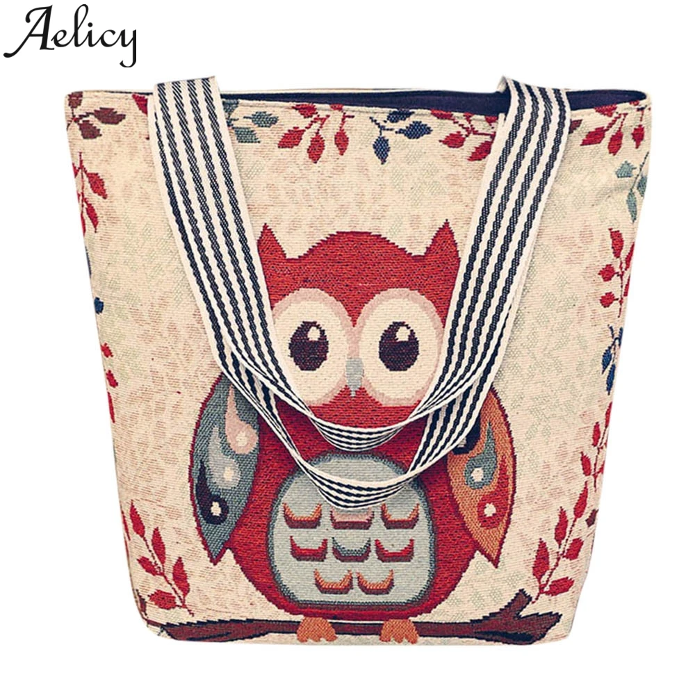 Женская нагрудная сумка Aelicy модная Холщовая Сумка через плечо с мультяшным