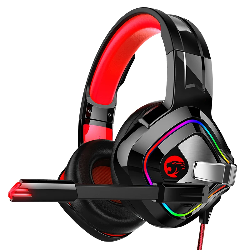 Игровая гарнитура JOINRUN A66 PS4 проводная 4D RGB с микрофоном для нового Xbox One/ноутбука