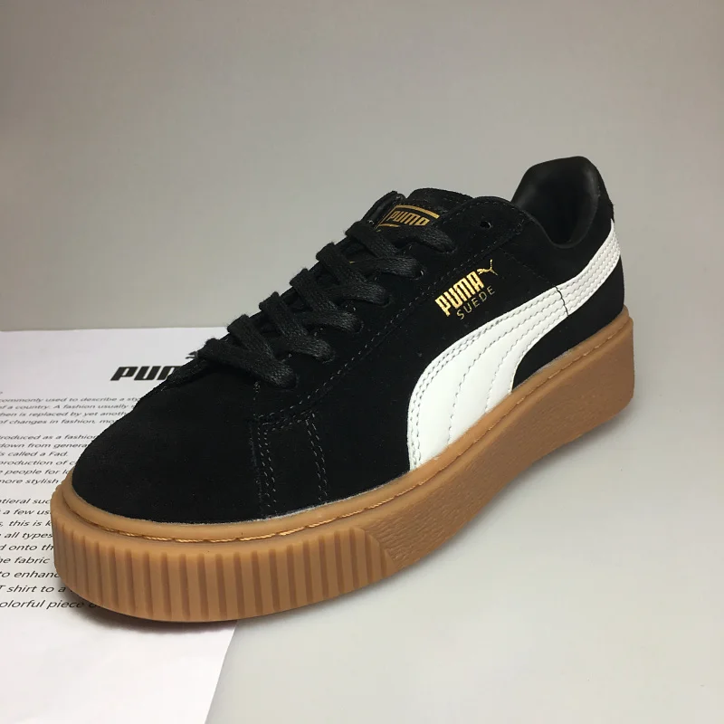 2018 обувь Puma puma толстый бархат подшитая на платформе для мужчин и женщин черный
