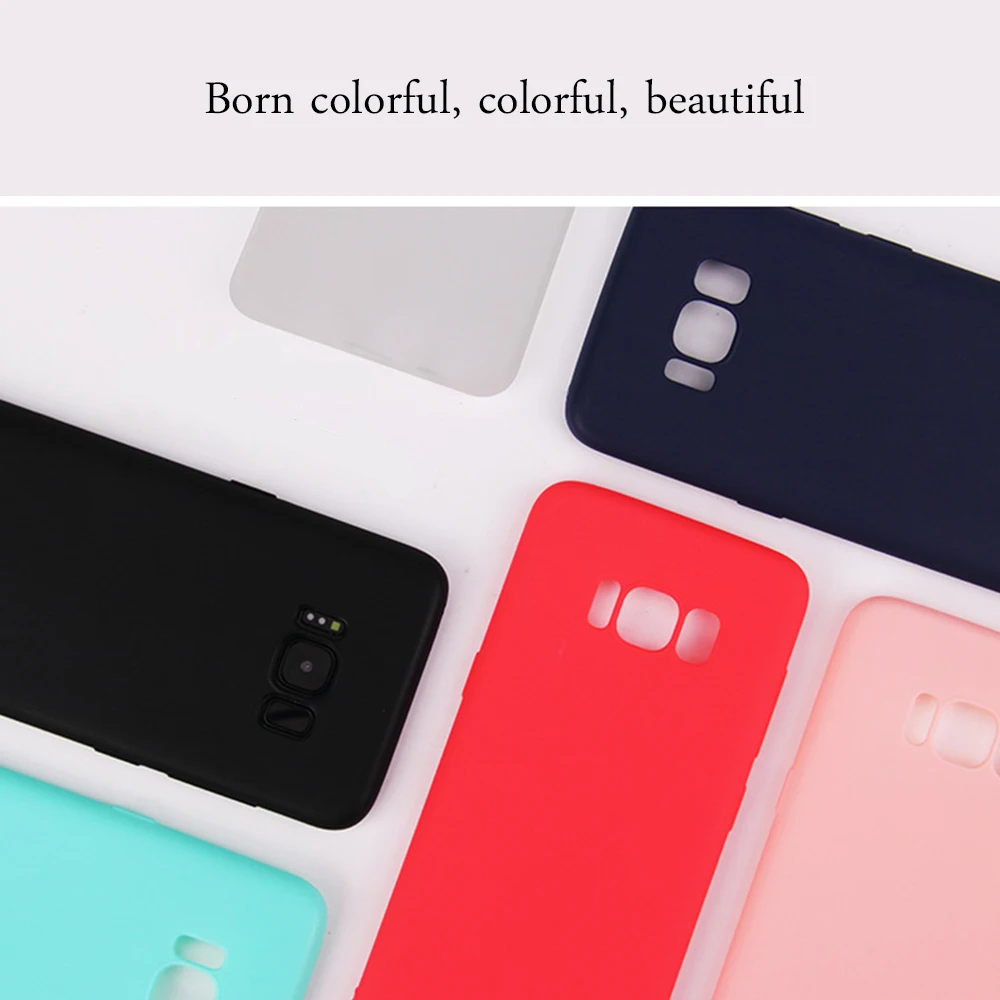Силиконовый чехол карамельного цвета для Samsung Galaxy S9 S8 Plus J3 J5 J7 2017 Ультратонкий