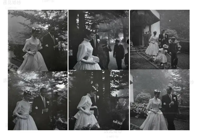 Очаровательное свадебное платье настоящая фотография Свадебное платье Хепберн Vestido De Noiva вечернее платье атласное свадебное платье фото путешествия