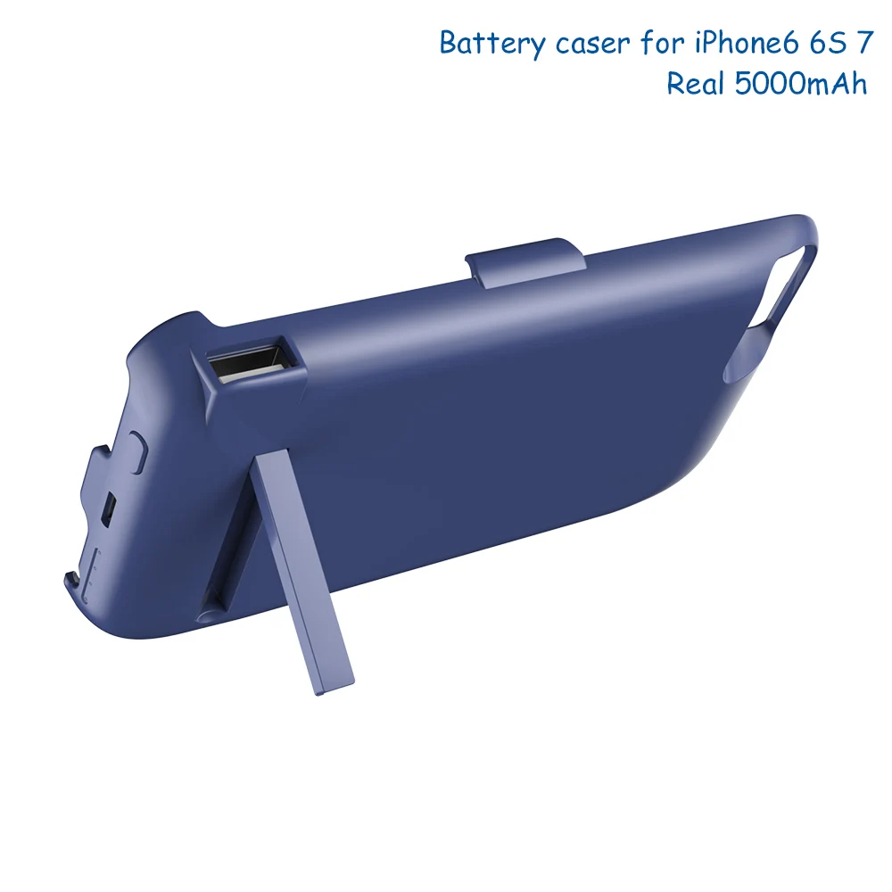 Внешний аккумулятор для iPhone 6s 7 дюймов 5000 мА/ч внешний задняя крышка куртка