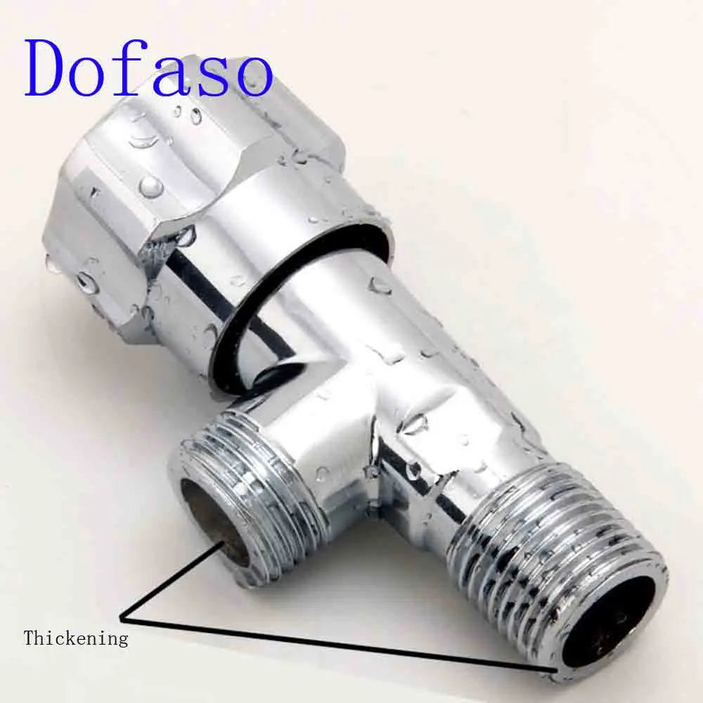 Dofaso 4/3/2 way diver1/2 Thread треугольный клапан для горячей и холодной воды соединитель