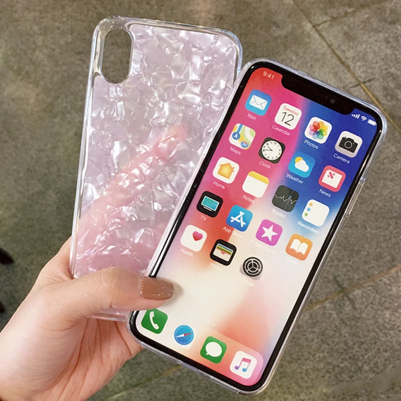Чехол на корпус телефона Kerzzil Bling Conch для iPhone 8 Plus чехол 6 6s 7 X Модный мягкий из