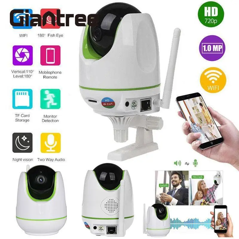 Giantree Беспроводная CCTV WiFi HD 720 P Onvif Домашняя сеть Безопасности Мегапиксельная ip