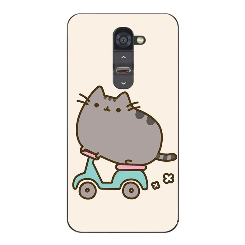 ZX57 For LG G2 Cases Printing flower cats tiger silicone Phone Bag Case For LG Optimus G2 G 2 D802 D805 D801 Cover Stand Card Holder - Цвет: ZX57