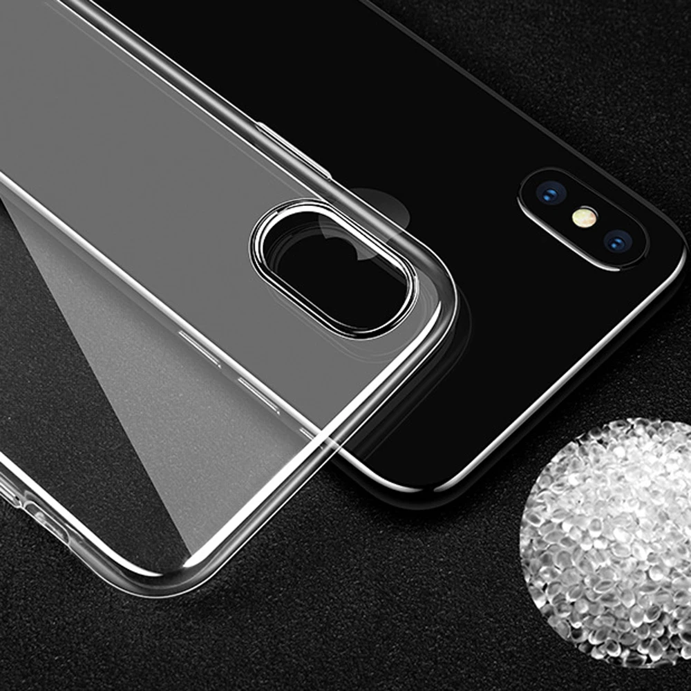Прозрачный мягкий чехол из ТПУ для iph 7 8 iPh P/8 P X XS/XR XS max силиконовые Стразы телефона