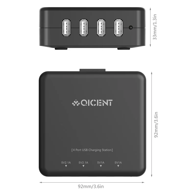 SUMPK 5V6A USB настольное зарядное устройство 4 порта USB зарядное устройство для iPhone/iPad Air 2/samsung EU US plus зарядное устройство для мобильного телефона