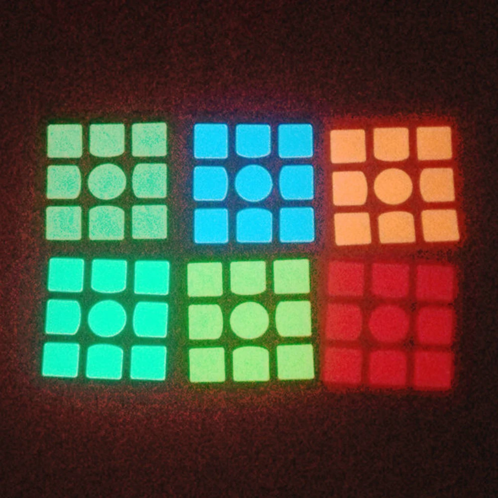 Светящийся куб Стикеры для 3x3x3 волшебный Скорость Игра Головоломка кубики