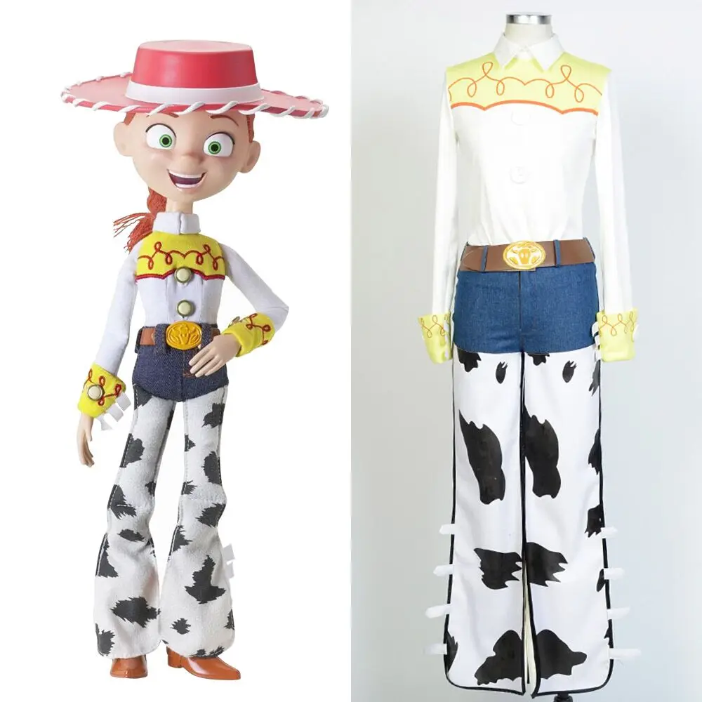 2016 История игрушек для косплея летательные аппараты Cowgirl Jessie Top штаны одежда
