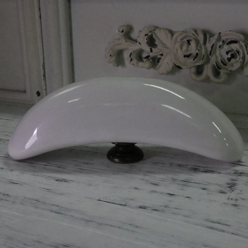 86 мм большая белая луна свет керамические ручки тянет кухонный шкаф спальня