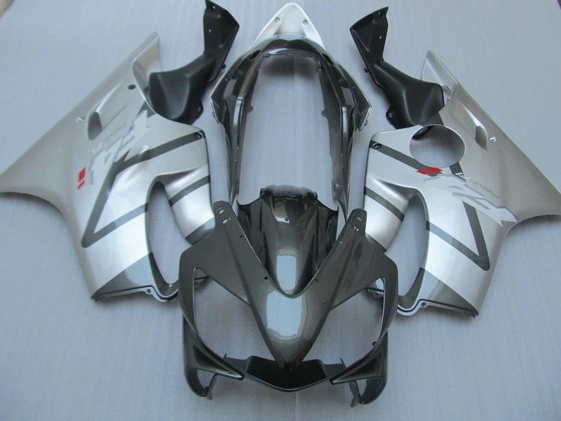 Литьевая форма Бесплатный комплект обтекателей для Honda CBR600 F4I 04 05 06 07 серебристо