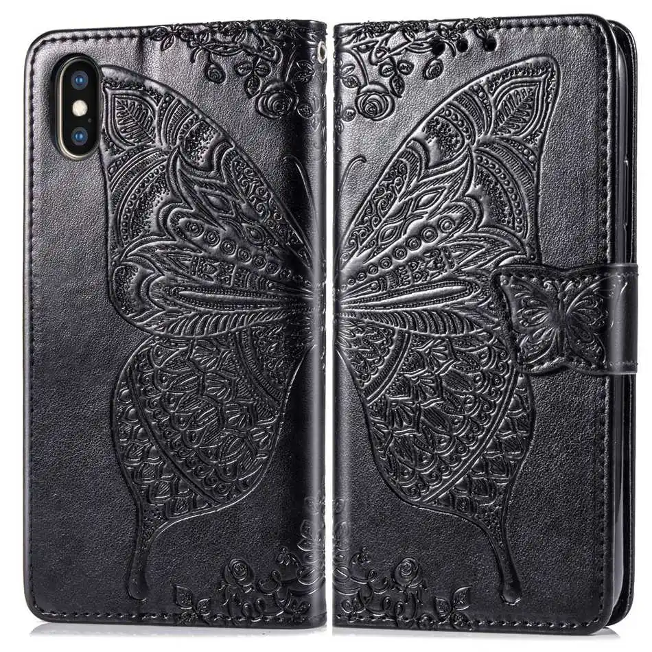 Кожаный чехол-книжка для iPhone 11 Pro XS MAX XR X 8 7 6 6S Plus чехол-накладка чехол для телефона s для iPhone 8 Plus 11 Pro Max