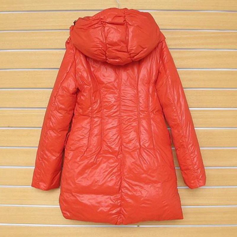 Утепленная Водонепроницаемая теплая куртка с капюшоном на утином пуху 2017 зимняя
