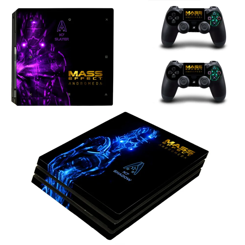 Mass Effect Андромеда PS4 Pro переводная картинка наклейка для Sony PlayStation 4 консоли и 2