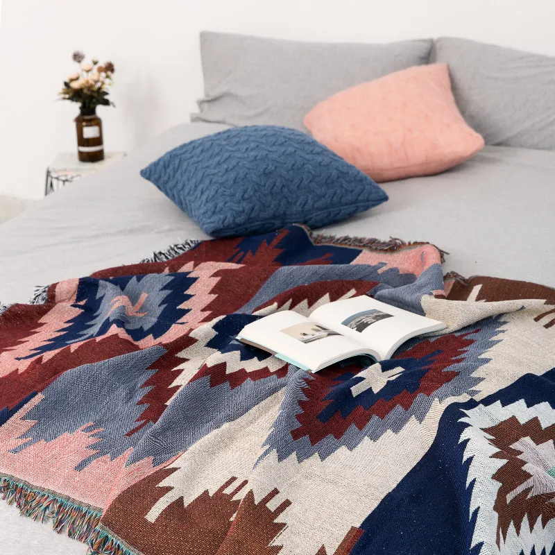 Kilim 100% индийский хлопковый богемный ковер для гостиной спальни прикроватный