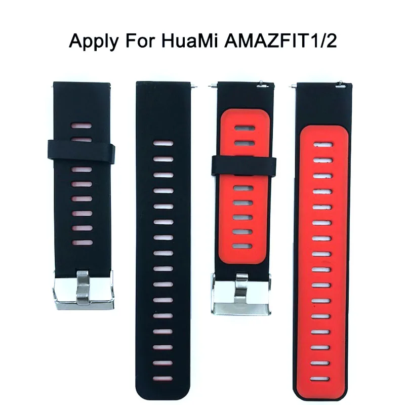 Силиконовый ремешок для часов для Xiaomi Amazfit PACE Sport Smart Watch сменный ремешок Wirst Acessorios для Xiaomi Huami Stratos 2/2 S