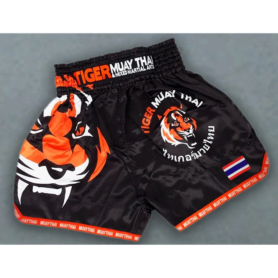 Шорты MMA Tiger для тайского бокса тренировочные воздухопроницаемые боксерские