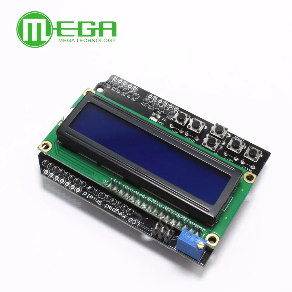 ЖК экран для клавиатуры ATMEGA328 ATMEGA2560 raspberry pi UNO синий дисплей 1602 1602|lcd shield module pidisplay |