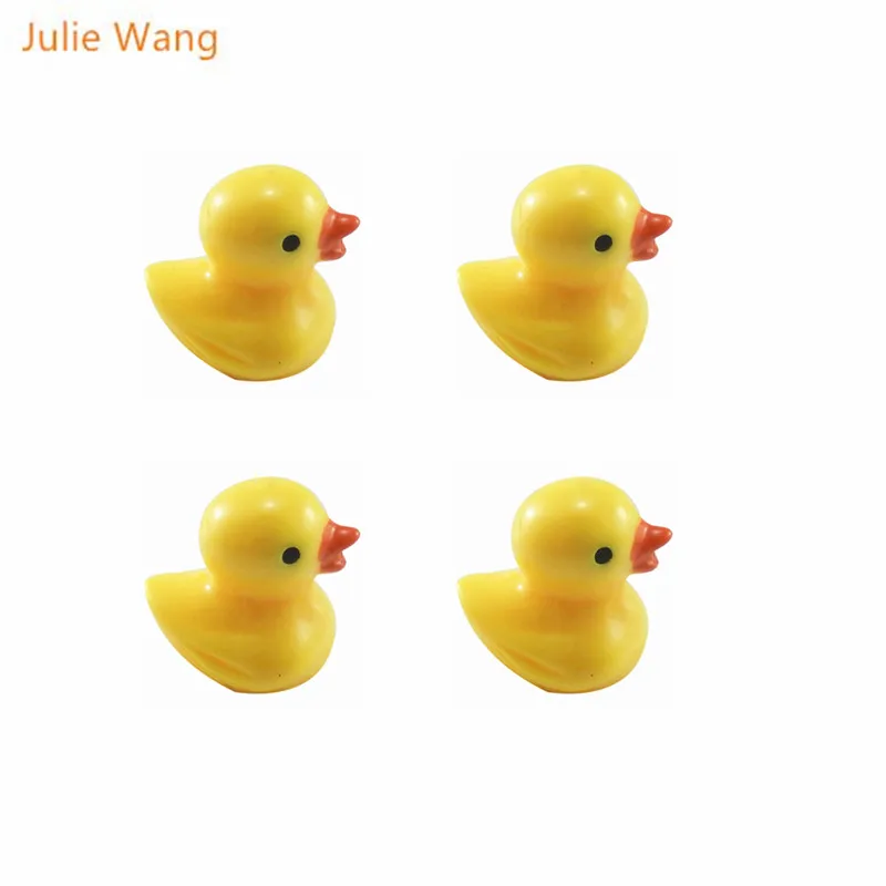 10 шт. подвески в виде утенка Julie Wang из мультфильма сделай сам милые желтые