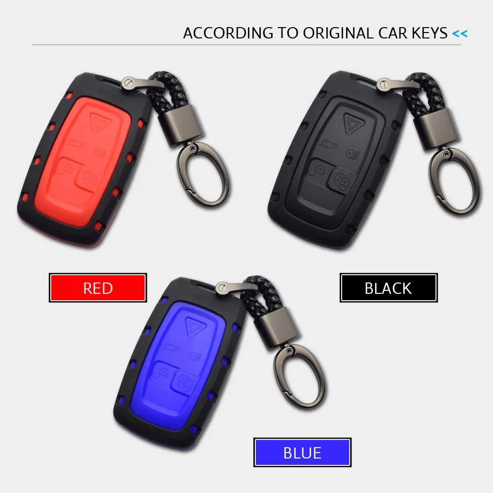 Чехол для автомобильного ключа ATOBABI с 5 кнопками Land Rover Range Discovery 4 ABS + силикон