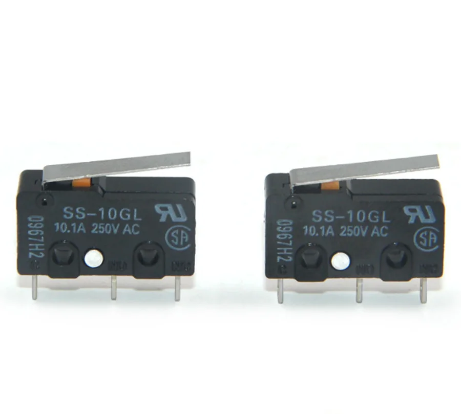 

Free shipping 10pcs/lot New original OMRON Mouse micro switch SS-10GL Limit switch travel switch 10.1A 250VAC 0.49N