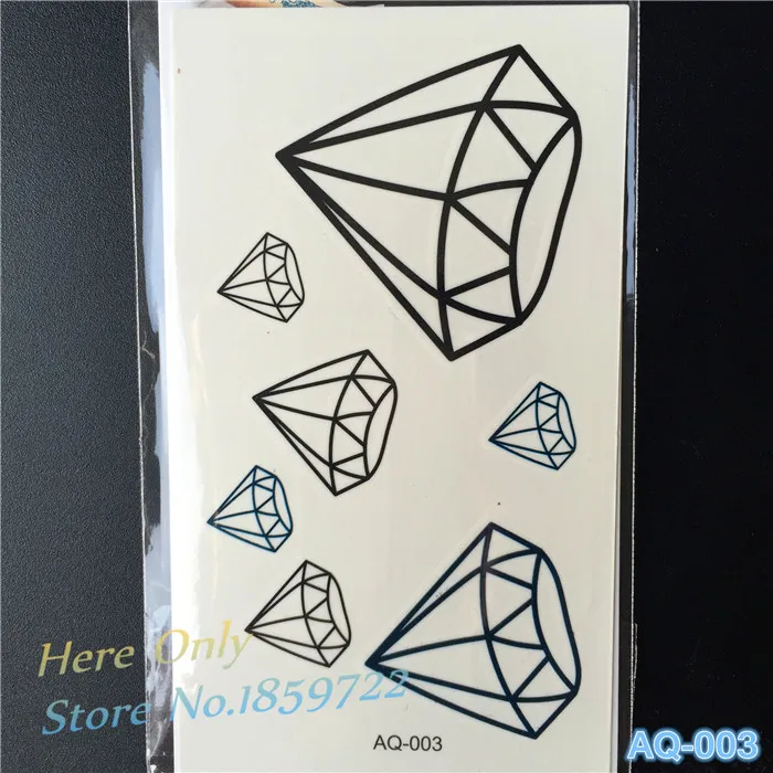 

Small Diamond Tatoos Metal Flashtatoo Tatuaje Temporal Fake Arm Neck Leg Tattoo Healthy Spectacular Tattoos Crystal Summer Style