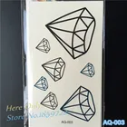 Маленькие алмазные татуировки, металлические татуировки, временные поддельные татуировки для рук, шеи, ног, здоровые эффектные татуировки, хрустальные, Летний стиль