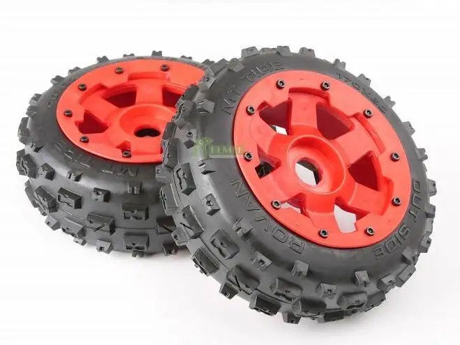 Нейлон хаб пустоши шины переднее колесо в сборе подходит для 1/5 HPI Rovan km Baja 5B
