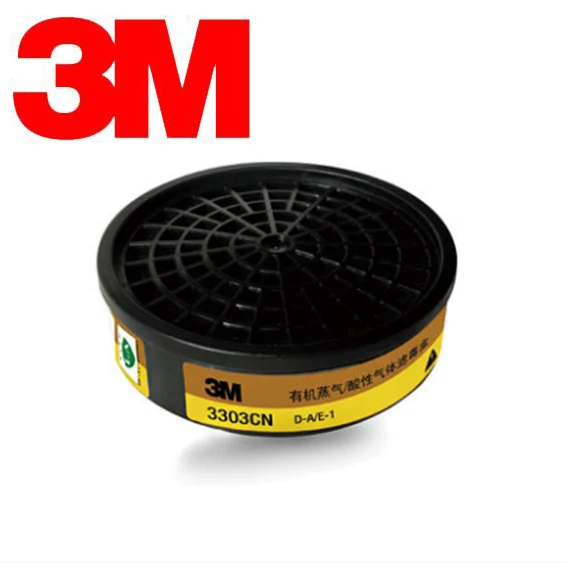 3M респиратор 3200 1203 3303CN 3N11CN 385CN с одним резервуаром 4-в-1 профессиональных предотвращения заболеваний кислота органический газ SO2 водорода - Цвет: 3303 Filter Box
