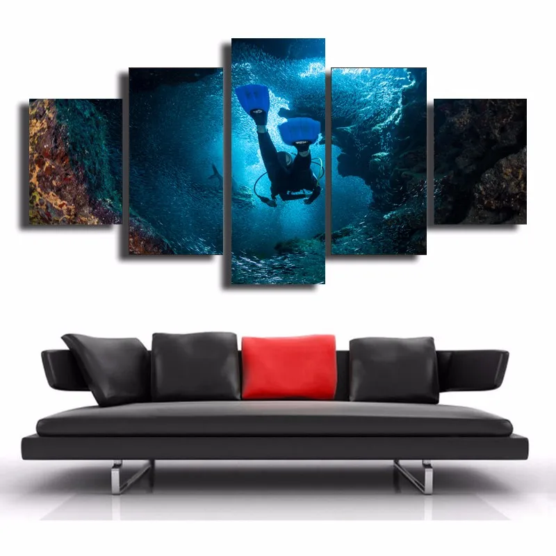 HD Печать на холсте модульные картины рамка настенное искусство 5 панелей картина