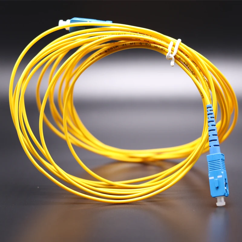 1m 2m 3m 5m 10m 15m SC to Fiber Patch Cord Jumper Cable SM Simplex Single Mode pigtail Optic connecting |
