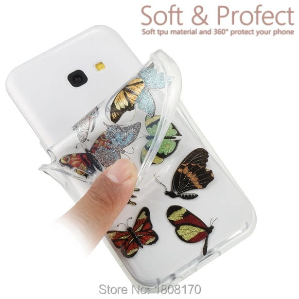 Мягкий чехол из ТПУ C ku с блестящими рисунками для Samsung Galaxy 2017 A3 A5 J330 J530 J730 S7 Edge S8