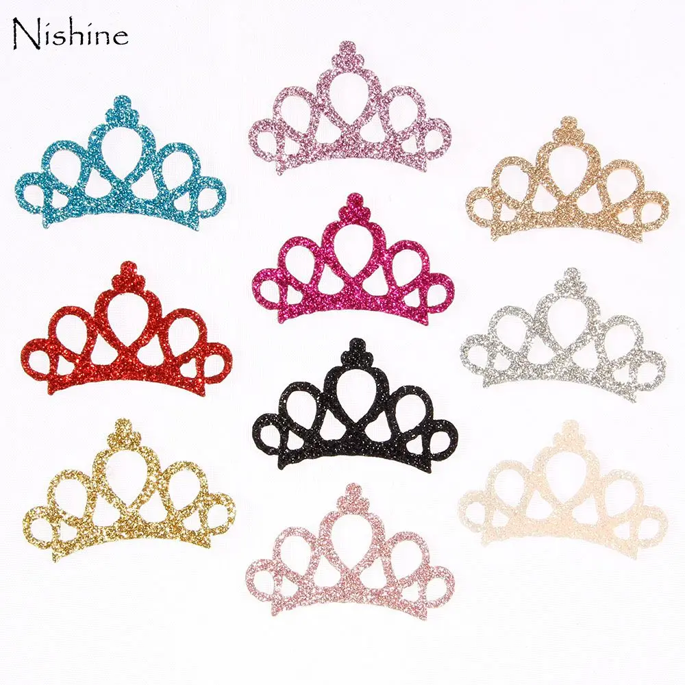 NISHINE 30 шт./лот новинка сделай сам вечерние с блестками войлочная корона