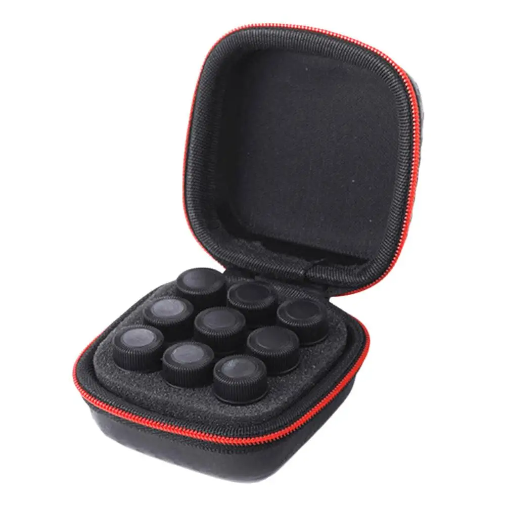 

9 Compartments Essential Oil Storage Bag Carrying Holder Case Women Hands Cosmetic Makeup Bag 1-3ML Oil Bottle Organizer Bag