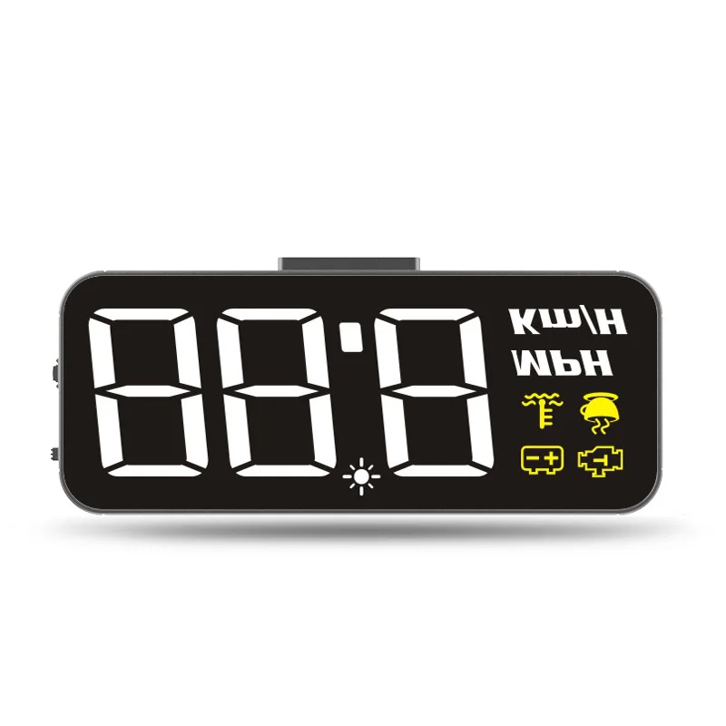 ONEVER 5.5 ''OBDII автомобиля HUD OBD2 Порты и разъёмы Head Up Дисплей Оконные рамы Экран Скорость проектор Предупреждение Системы лобовое стекло проектор сигнал тревоги