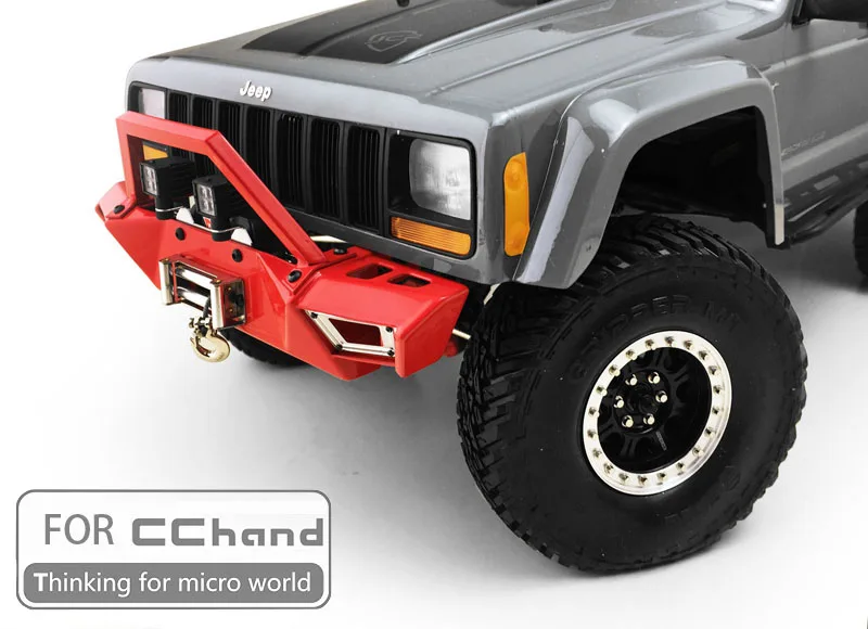 Металлический передний бампер HONR для cchand 1/10 SCX10 90046/90047 cherokee|Детали и аксессуары| |